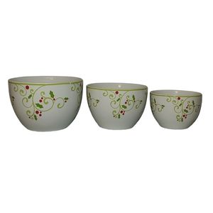 SIGNATURE Room Creative Holly Scroll Bowl Set